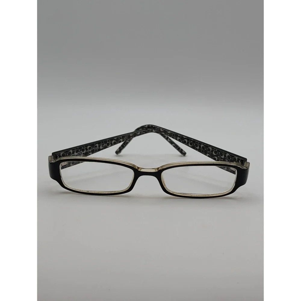 Coach Avery 626 Black Eyeglasses Frames Rectangle Womens Signature Print